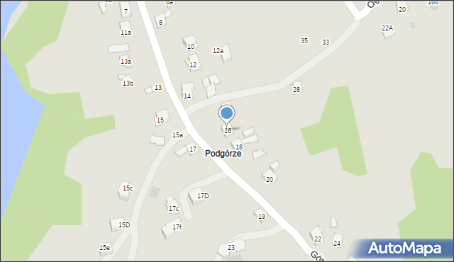 Dobczyce, Górska, 16, mapa Dobczyce