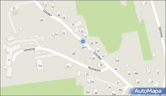 Dobczyce, Górska, 25, mapa Dobczyce