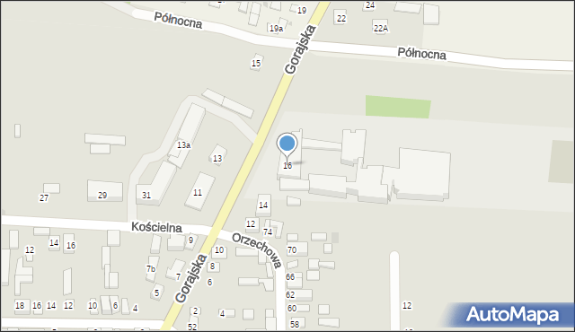 Frampol, Gorajska, 16, mapa Frampol