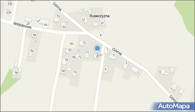 Frydrychowice, Górna, 19, mapa Frydrychowice