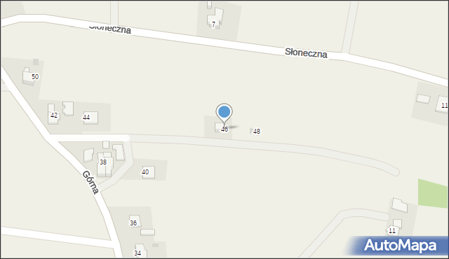 Frydrychowice, Górna, 46, mapa Frydrychowice