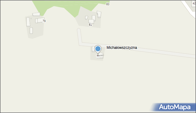 Frydrychowice, Górna, 77, mapa Frydrychowice