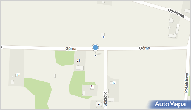 Gąski, Górna, 9, mapa Gąski