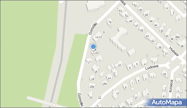 Gdańsk, Gomółki Mikołaja, 15a, mapa Gdańska