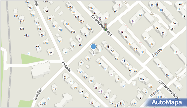 Gdańsk, Gomółki Mikołaja, 3, mapa Gdańska