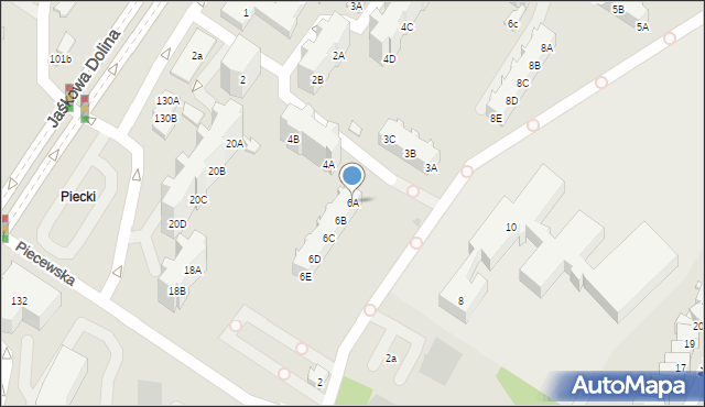 Gdańsk, Gojawiczyńskiej Poli, 6A, mapa Gdańska
