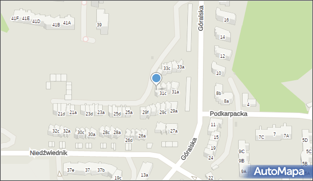 Gdańsk, Góralska, 31d, mapa Gdańska