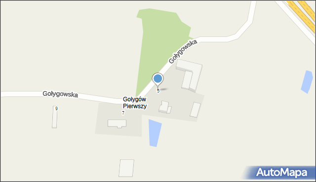 Głuchów, Gołygowska, 5, mapa Głuchów