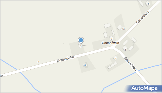 Gocanówko, Gocanówko, 3, mapa Gocanówko