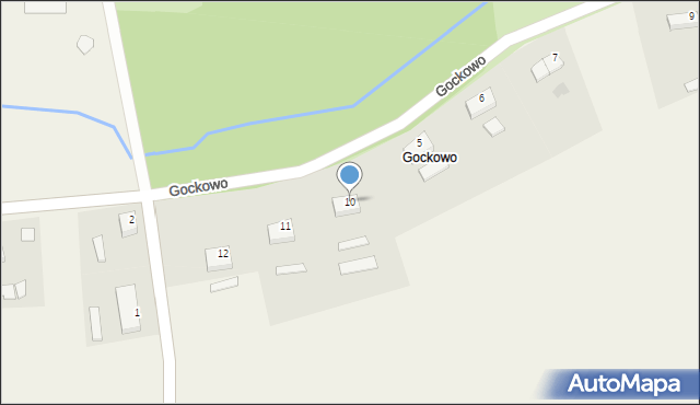 Gockowo, Gockowo, 10, mapa Gockowo