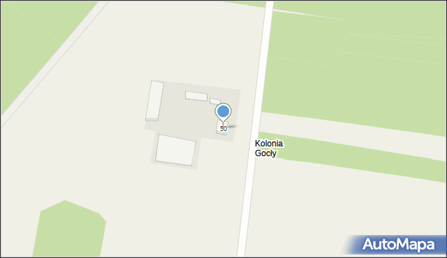 Gocły, Gocły, 50, mapa Gocły