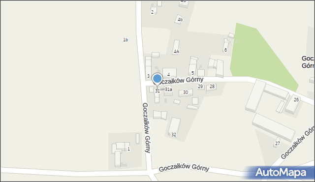 Goczałków Górny, Goczałków Górny, 31, mapa Goczałków Górny