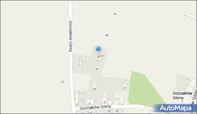 Goczałków Górny, Goczałków Górny, 4C, mapa Goczałków Górny