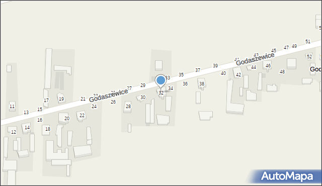 Godaszewice, Godaszewice, 32, mapa Godaszewice