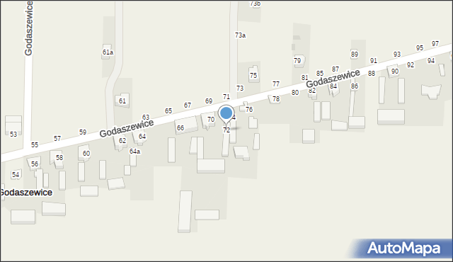 Godaszewice, Godaszewice, 72, mapa Godaszewice