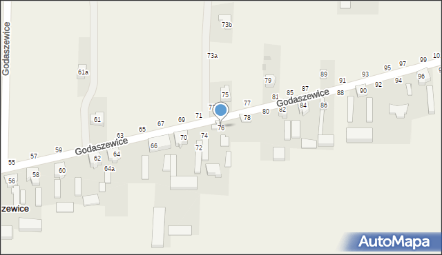 Godaszewice, Godaszewice, 76, mapa Godaszewice