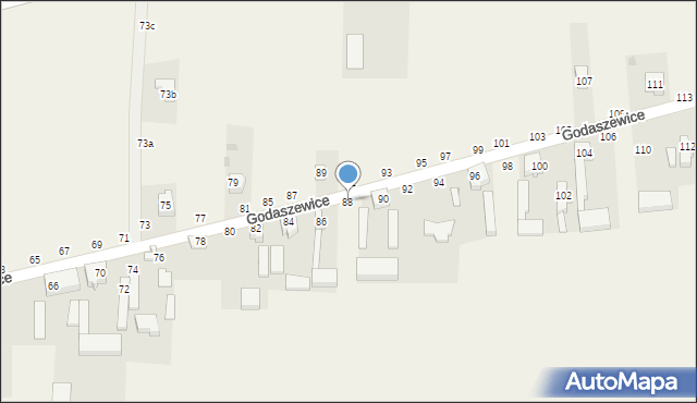 Godaszewice, Godaszewice, 88, mapa Godaszewice