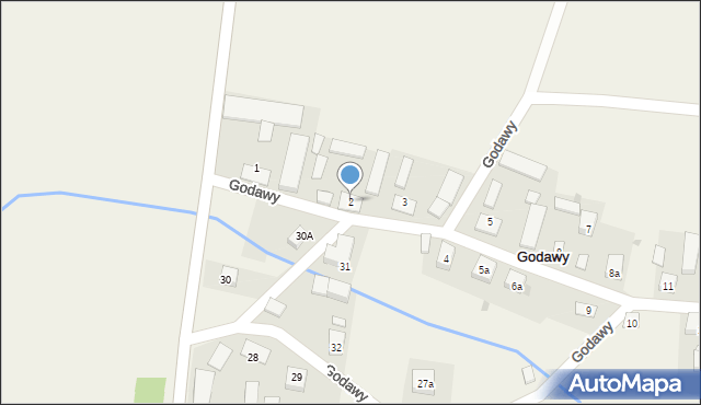 Godawy, Godawy, 2, mapa Godawy
