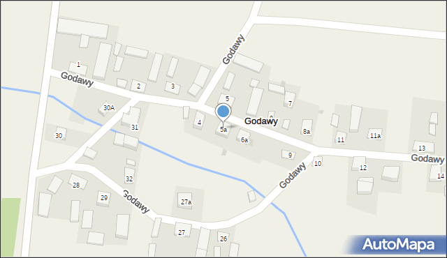 Godawy, Godawy, 5a, mapa Godawy