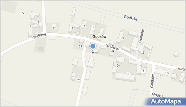 Godków, Godków, 22, mapa Godków