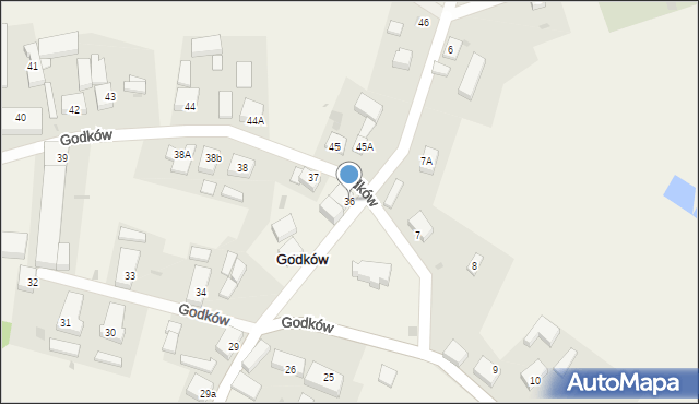 Godków, Godków, 36, mapa Godków