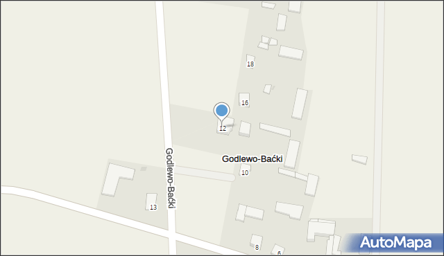 Godlewo-Baćki, Godlewo-Baćki, 12, mapa Godlewo-Baćki