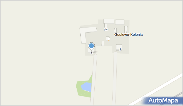 Godlewo-Kolonia, Godlewo-Kolonia, 6, mapa Godlewo-Kolonia