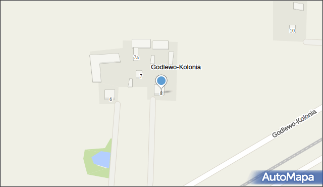 Godlewo-Kolonia, Godlewo-Kolonia, 8, mapa Godlewo-Kolonia