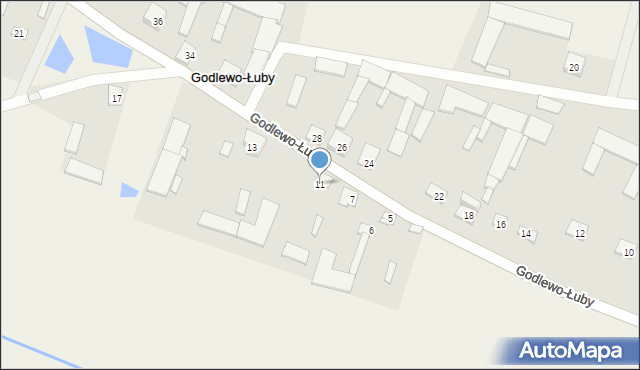 Godlewo-Łuby, Godlewo-Łuby, 11, mapa Godlewo-Łuby