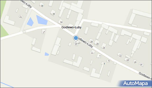 Godlewo-Łuby, Godlewo-Łuby, 13, mapa Godlewo-Łuby