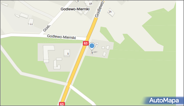 Godlewo-Mierniki, Godlewo-Mierniki, 8, mapa Godlewo-Mierniki