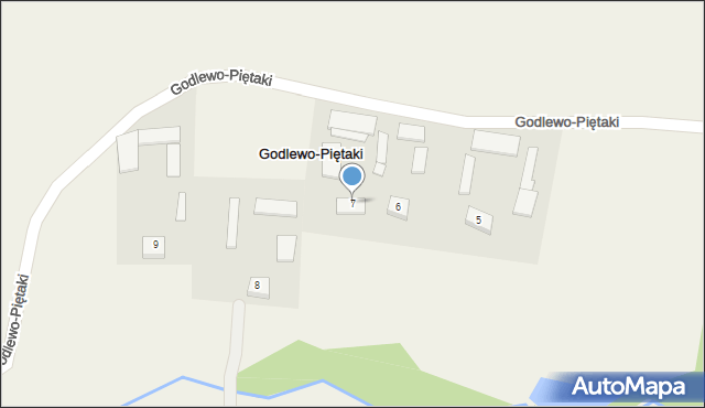 Godlewo-Piętaki, Godlewo-Piętaki, 7, mapa Godlewo-Piętaki