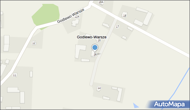 Godlewo-Warsze, Godlewo-Warsze, 15, mapa Godlewo-Warsze