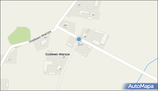 Godlewo-Warsze, Godlewo-Warsze, 17, mapa Godlewo-Warsze