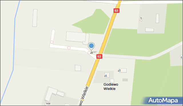 Godlewo Wielkie, Godlewo Wielkie, 48, mapa Godlewo Wielkie