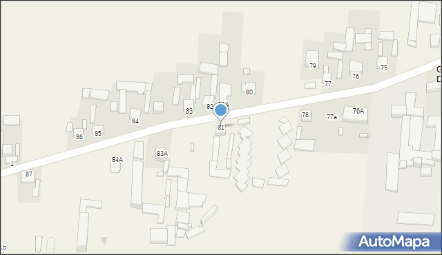 Godów, Godów, 81, mapa Godów