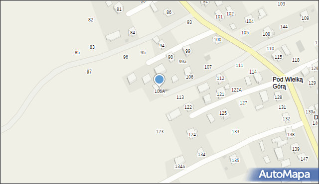 Godowa, Godowa, 106A, mapa Godowa