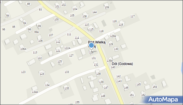 Godowa, Godowa, 128, mapa Godowa