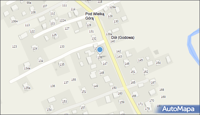 Godowa, Godowa, 139, mapa Godowa