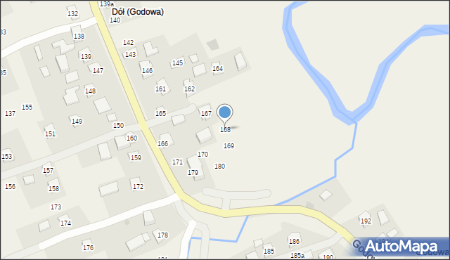Godowa, Godowa, 168, mapa Godowa