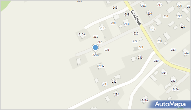 Godowa, Godowa, 221A, mapa Godowa