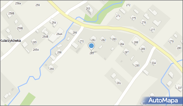 Godowa, Godowa, 285, mapa Godowa