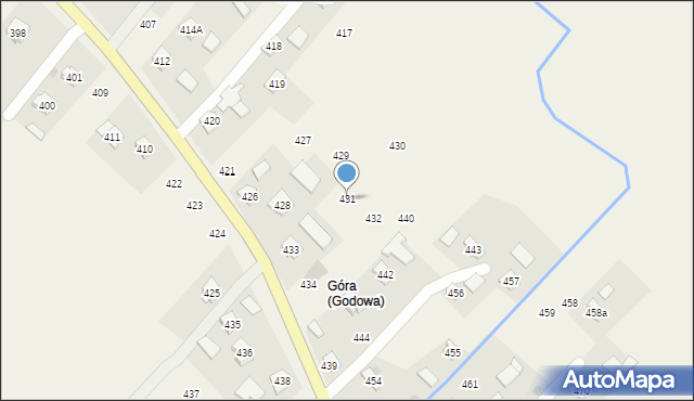 Godowa, Godowa, 431, mapa Godowa