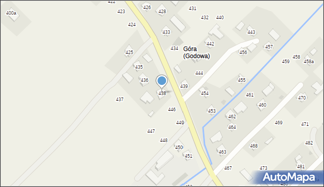 Godowa, Godowa, 438, mapa Godowa