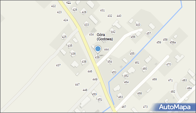 Godowa, Godowa, 445, mapa Godowa