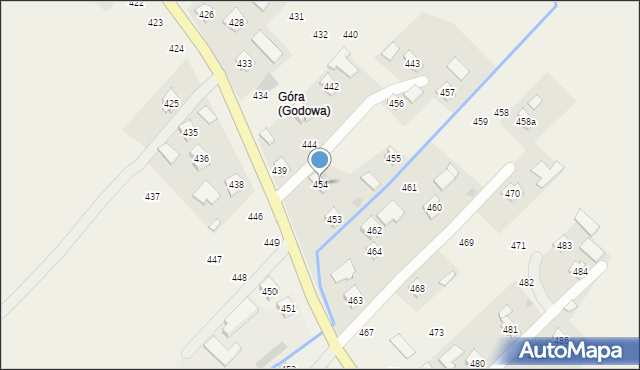 Godowa, Godowa, 454, mapa Godowa