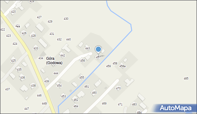 Godowa, Godowa, 457, mapa Godowa