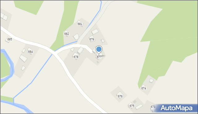 Godowa, Godowa, 677, mapa Godowa