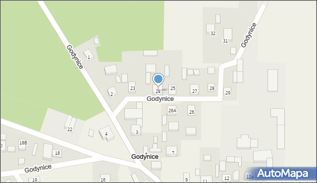 Godynice, Godynice, 24, mapa Godynice