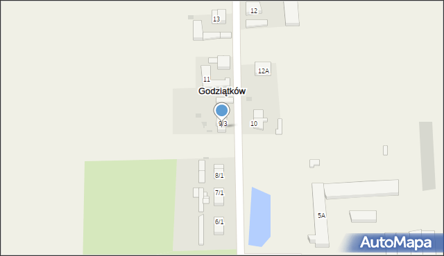 Godziątków, Godziątków, 9/4, mapa Godziątków